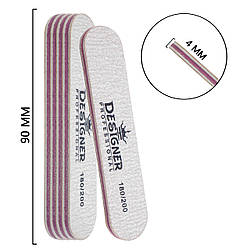 Пилка міні овал для нігтів Designer Professional 180/200