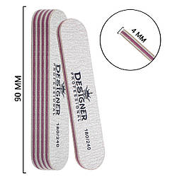 Пилка міні овал для нігтів Designer Professional 180/240