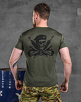Армейская футболка олива влагоотводящая, футболка для военнослужащих зсу coolmax тактическая co411