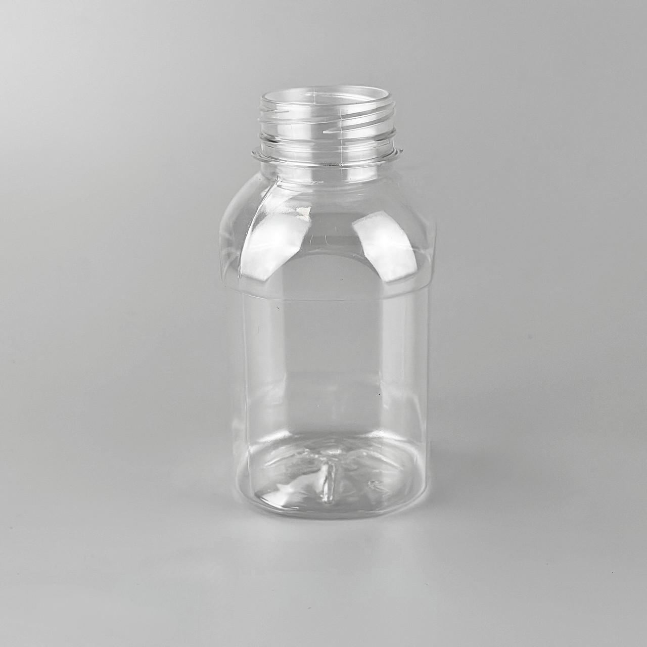 Бутылка пэт 250 мл 38 мм (квадрат) упаковка 200 шт - фото 1 - id-p1624396045