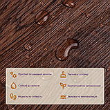 Вінілова плитка самоклеюча під ламінат матова венге 152х914 мм для підлоги та стін 1 шт, фото 4