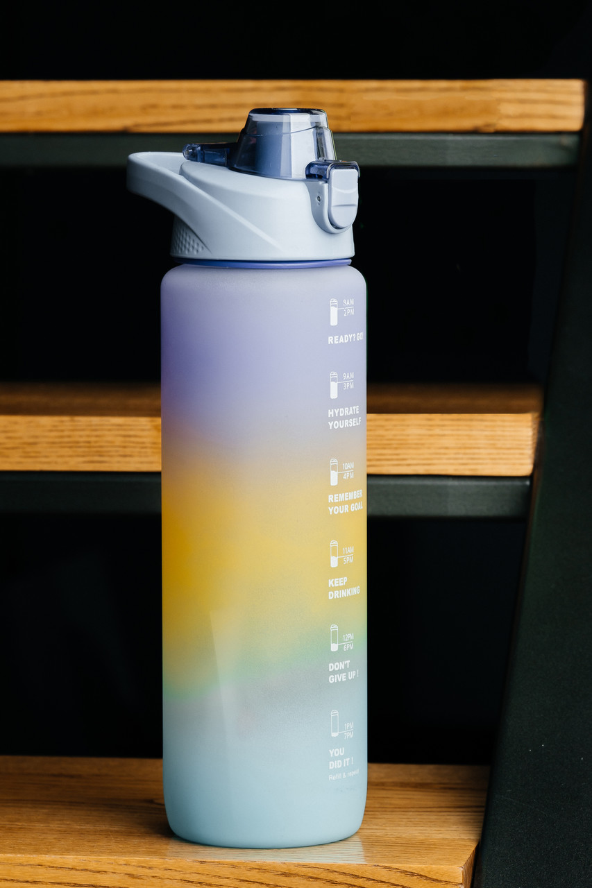 Пляшка для води "Мотиваційна" з маркером часу 1100мл