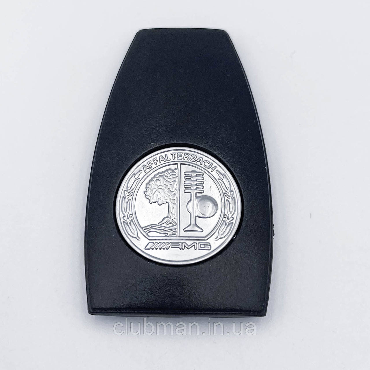 Задняя кришка ключа для AMG Mercedec-Benz (Мерседес-Бенц AMG) - Silver 4,9x2,8 cm