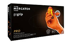 Рукавиці нітрилові Mercator Medical GoGrip Orange XXL Жовтогарячі 50 шт (00-00000174) SC, код: 8246375
