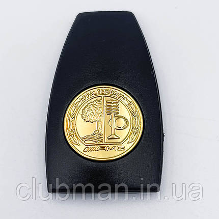Задняя кришка ключа для AMG Mercedec-Benz (Мерседес-Бенц AMG) - Gold 4,9x2,8 cm, фото 1