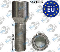 Болт колесный внутр.десятигранник M14х1,25x33 цинк (TORX) ITALY