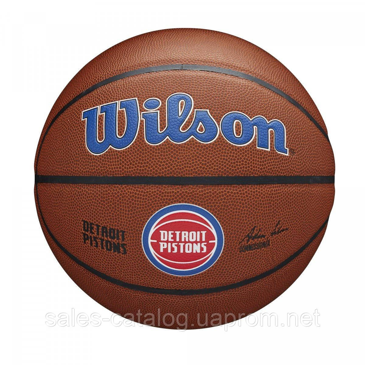М'яч баскетбольний Wilson W NBA TEAM ALLIANCE BSKT DET PISTONS SC, код: 7815336