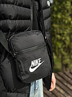 Барсетка Nike мужская черная сумка через плечо найк