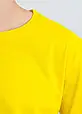 Універсальна бавовняна однотонна футболка МЕРКУРІЙ БАТАЛ унісекс, колір жовтий, фото 4
