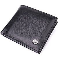 Мужское кожаное портмоне с зажимом ST Leather 22485 Черный GR, код: 8388966