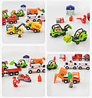 Набір поїздів і вагонів 10 шт до дерев'яної дороги Iekool, Brio, Ikea lillabo, Edwone, Playtive та інших, фото 3