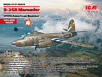 Бомбардировщик B-26B Marauder. Сборная модель самолета в масштабе 1/48. ICM 48320