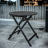 Барний Круглий Високий Розкладний Стіл Для барів Ресторанів або Кафе Власне виробництво Дерево, фото 5