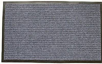 Придверный коврик с ворсистым покрытием "Полоса" 40*60см серый