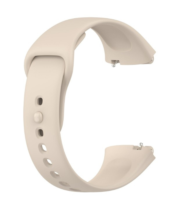 Силіконовий ремінець для Redmi Watch 3 Active / Redmi Watch 3 Lite (Light Ivory)