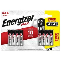 Батарейка ENERGIZER LR03 AАA Max 4+4 блист. 8 шт. FT