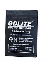 Аккумулятор батарея GDLITE 6V 4.0Ah GD-640 (004108) UN, код: 949662