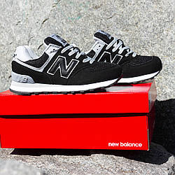 Кросівки New Balance 574 чорні з білим