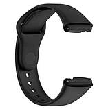 Силіконовий ремінець для Redmi Watch 3 Active / Redmi Watch 3 Lite (Black), фото 2