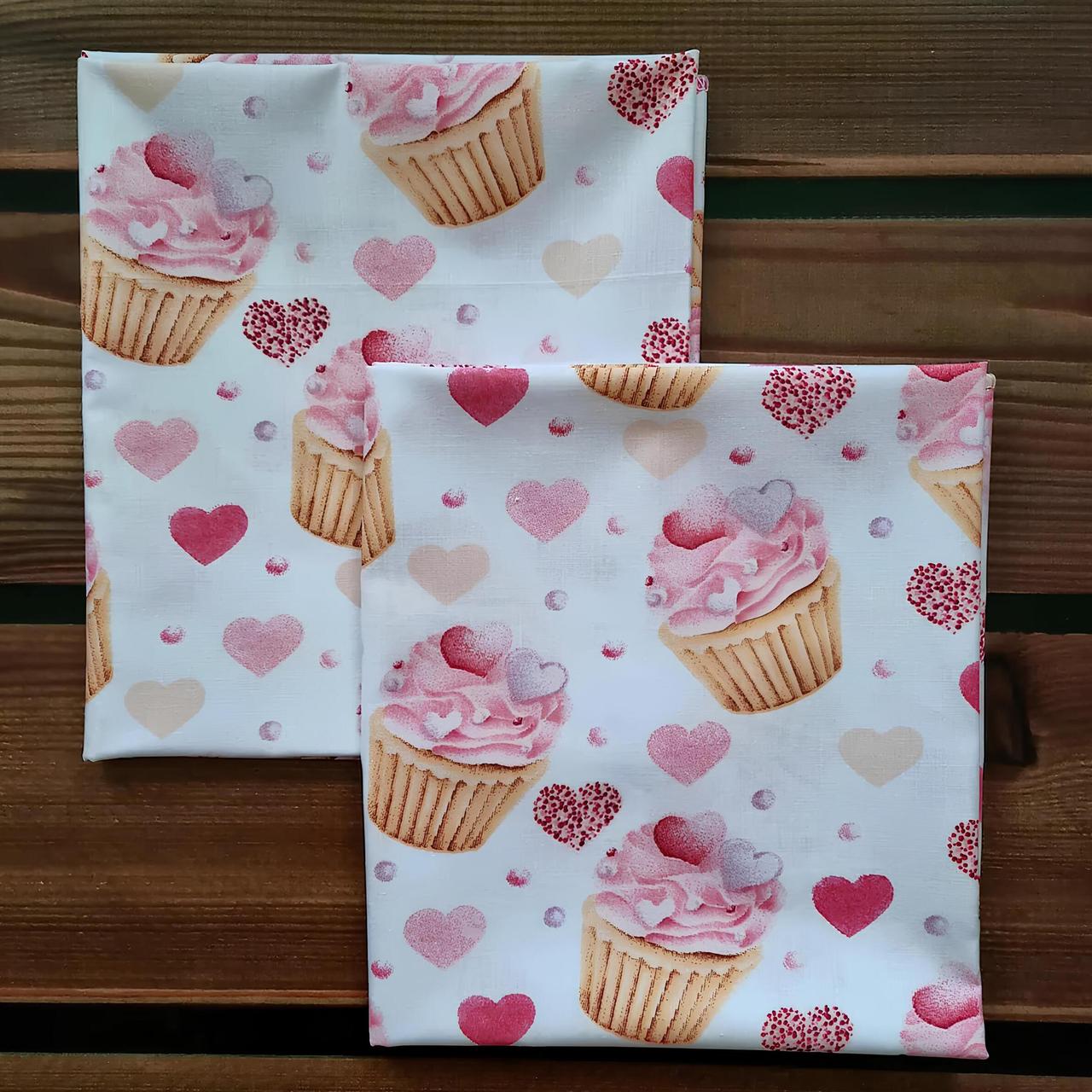 Дитячі пелюшки 2 шт. з натуральної бавовняної тканини Польща для новонароджених 90*80 см BST Рожевий з білим, фото 1