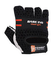 Перчатки для фитнеса и тяжелой атлетики Power System Basic EVO PS-2100 L Черно-красный NX, код: 1293318