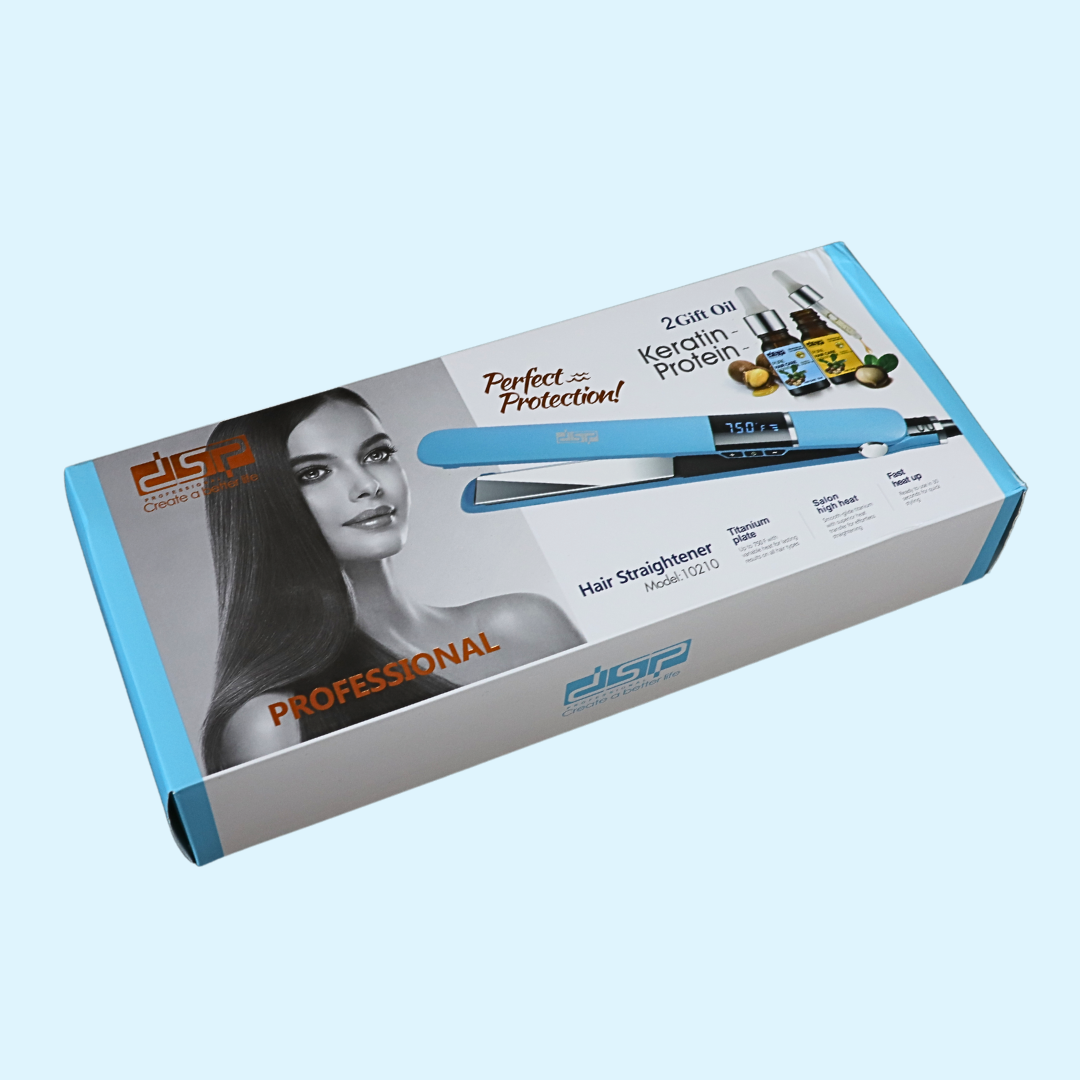 Стайлер для волосся DSP Professional 10210 - у подарунок 2 олії - Кератин + Протеїн, фото 1