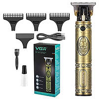 Беспроводная машинка для стрижки волос и бороды аккумуляторная VGR V-085 (55946) SP, код: 8067276