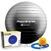 М'яч для фітнесу (фітбол) Power System PS-4012 Ø65 cm PRO Gymball Black DS