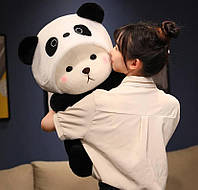 Мягкая Игрушка Тедди в костюме панды, Игрушка-Антистресс 28 см