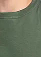 Універсальна бавовняна однотонна футболка МЕРКУРІЙ БАТАЛ унісекс, колір хакі (олива), фото 4