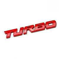 Автомобильная наклейка turbo металлический сплав , наклейка Турбо