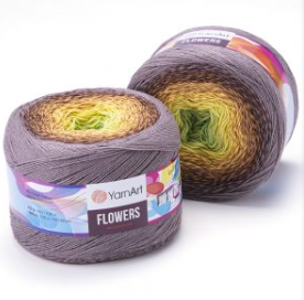 Нитки пряжа для в'язання секційна FLOWERS YarnArt Ярнарт Фловерс № 317