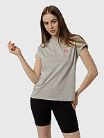 Женская футболка XL серый Dias ЦБ-00218109 PZ, код: 8420755