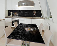 Наклейка 3Д вінілова на стіл Zatarga «Смарагдовий страж» 650х1200 мм для будинків, квартир, столо DH, код: 6439824