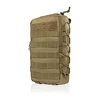 Тактичний рюкзак для плитоноски Койот 10 л Армійський рейдовий рюкзак з системою Моллі для ЗСУ