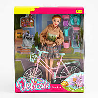 Лялька A 8-114 велосипед, аксесуари, висота ляльки 30 см, в коробці irs