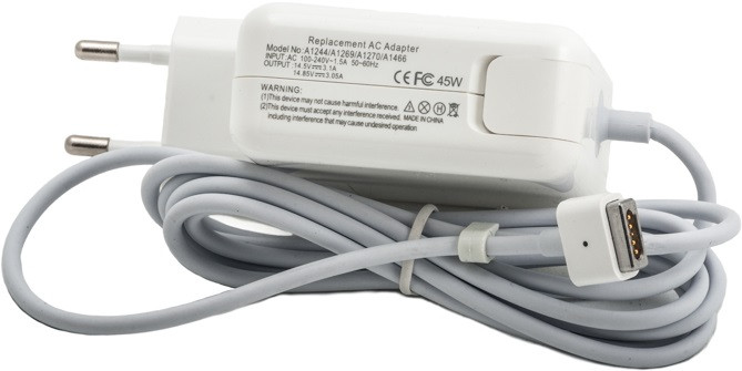 Блок живлення до ноутбука PowerPlant APPLE 220 V, 14.5 V 45 W 3.1 A (Magnet tip) (AP45PMAG)