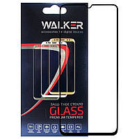 Защитное стекло Walker 3D Full Glue для Samsung Galaxy A70 A70S Black DH, код: 7338845