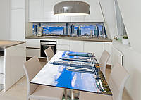 Наклейка 3Д виниловая на стол Zatarga «Новый квартал» 600х1200 мм для домов, квартир, столов, DH, код: 6440296