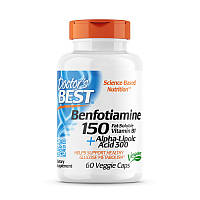 Натуральная добавка Doctor's Best Benfotiamine + ALA, 60 вегакапсул DS