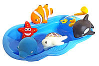 Игрушки пищалки рыбки Морской мир игрушки для ванной 605-4