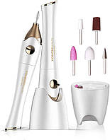 Фрезер для маникюра с мини лампой для ногтей Manicure/pedicure set 5in1 electric