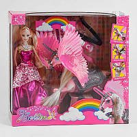Кукла с лошадью 68269 пегас, наклейки, краска для волос, аксессуары, в коробке irs