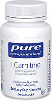 L-карнитин l-Carnitine Pure Encapsulations для сердечно-сосудистой системы и поддержки выносл GR, код: 7287999