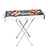 Переносний мангал із решіткою BARBECUE TRAY 770SS MD-008 8009, фото 3