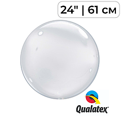 Куля Bubbles 24"(61 см) QUALATEX-КВ Кристал прозорий (УП)