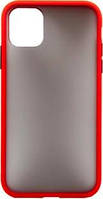 Пластиковый чехол с цветными боками для iPhone 12 Mini (Красный)