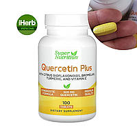 Super Nutrition, Quercetin Plus, кверцетин плюс, 100 таблеток