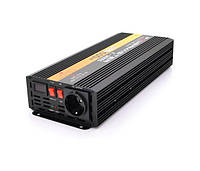 PROinstal Інвертор напруги POWERMASTER-1500 (900Вт), 12 - 220V, approximated, 1 універсальна розетка, клем +