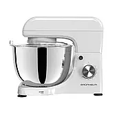 Кухонна машина Grunhelm GKM0019W 1300-1800 Вт 8 швидкостей 4.5 л Стильний білий кухонний комбайн Тістоміс